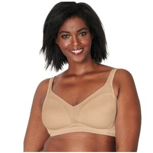 Women Playtex US4699 18 Hour Bounce Control Wirefree Bra Taupe NWT